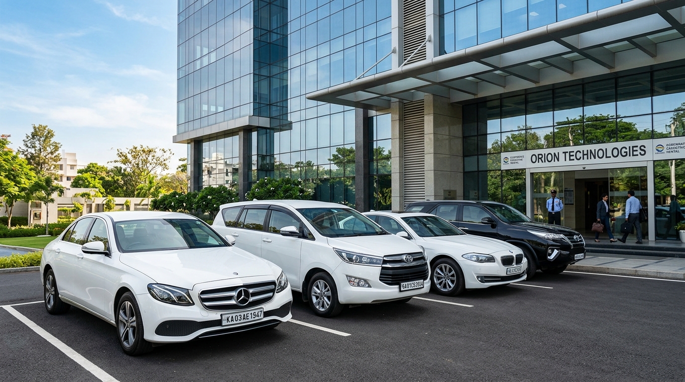 Corporate B2B car rental fleet and executive business travel in Maharashtra
